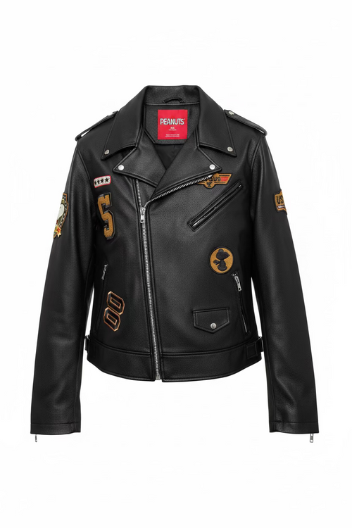 Snoopy leather jacket